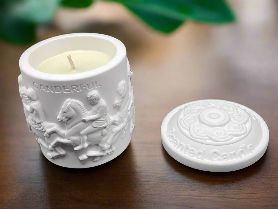 Luxury Plaster cup Candle – Handcrafted Elegance for Your Home